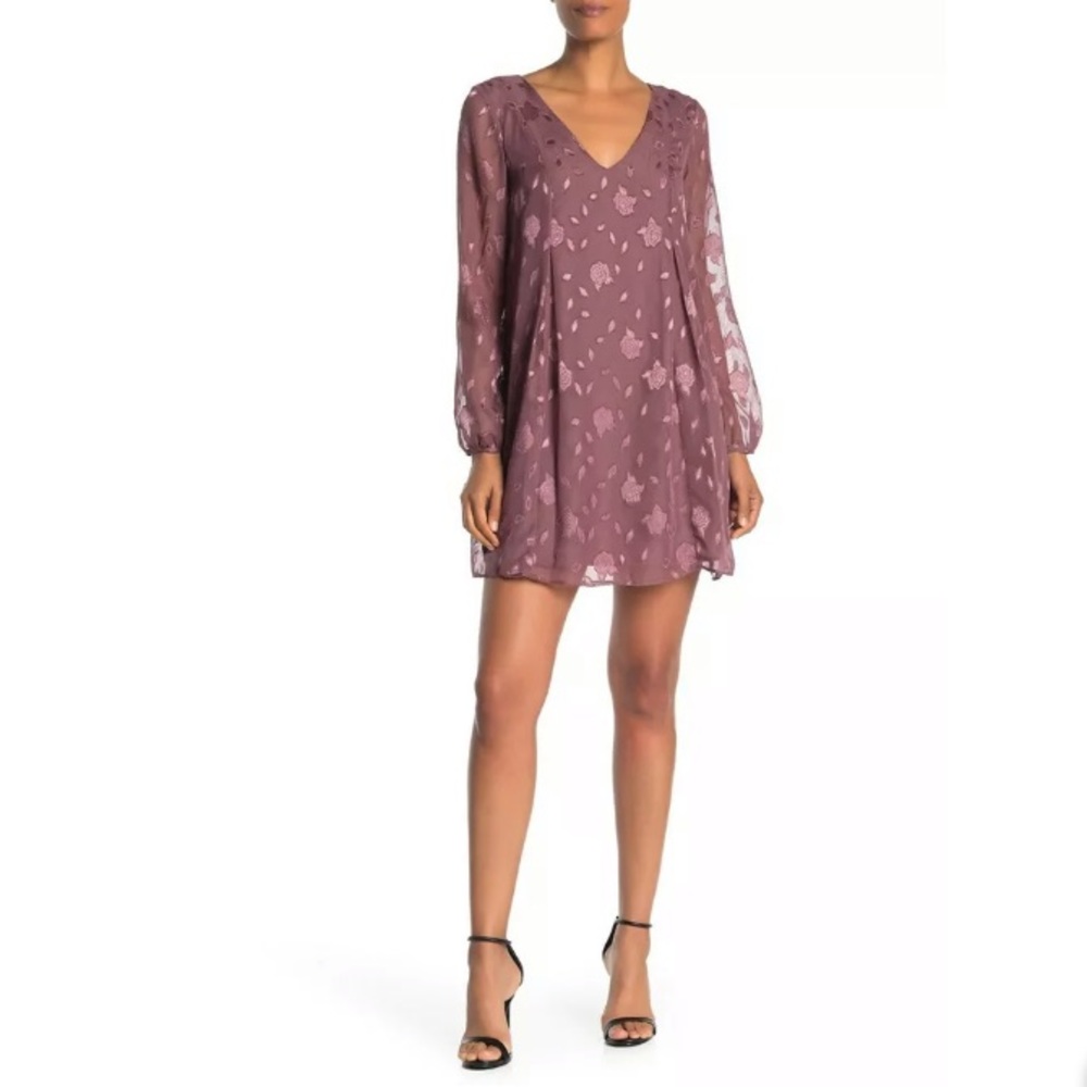 NWT BCBGeneration Floral Chiffon Shift Dress L